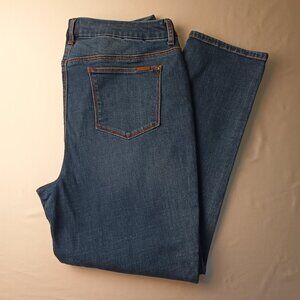 Chico's The So Slimming Girlfriend Ankle Jeans Size 12 High Rise Medium Wash